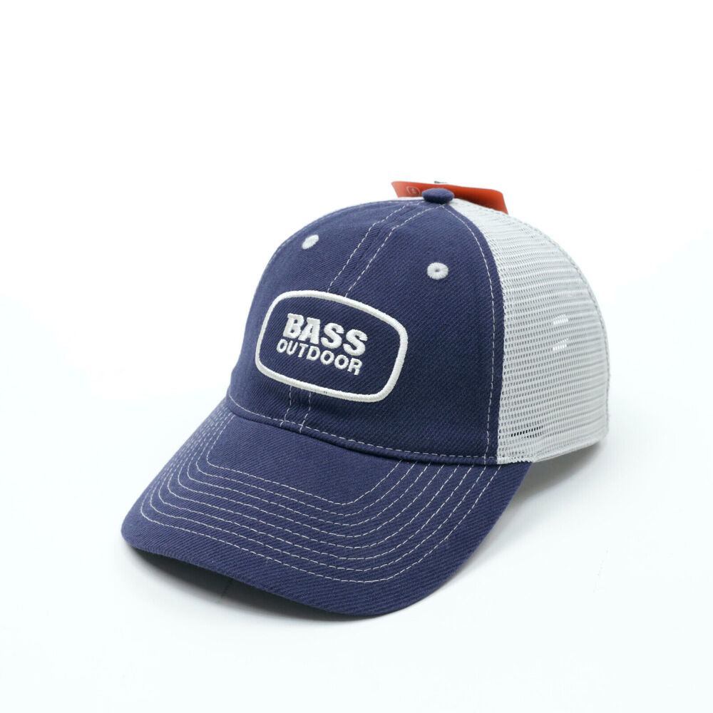Bass Outdoor Men's Trail Trucker Hat Navy 260003